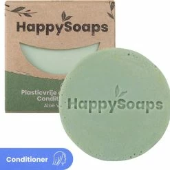 Groothandel ✔️ HappySoaps Conditioner Bar - Aloë Vera Love - Beschadigd, Normaal En Vet Haar - 100% Plasticvrij, Natuurlijk En Vegan - 65gr ⌛