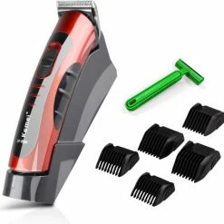 Beste Verkoop 🧨 Merkloos Tondeuse - 5 Opzetkammen - Oplaadstation - Tondeuse Mannen 🧨