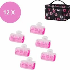 Beste Verkoop ⭐ BeautyFit Professionele Haarkrulset 12-delig Inclusief Haarklemmen + Opbergtas (t.w.v. €20) - NIEUWSTE Krulspelden + 6 Gratis Klemmen - Watergolf Haarrollers - Kleefrollers - Hoge Kwaliteit Haarkrullers ⭐