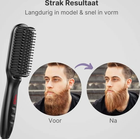 Beste Verkoop ✨ Merkloos Stijltang Kam - Voor Baard & Hoofdhaar - 3-in-1 - Black Edition ✨ 10 Beste Verkoop ✨ Merkloos Stijltang Kam - Voor Baard & Hoofdhaar - 3-in-1 - Black Edition ✨ - Afbeelding 8