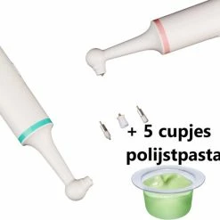 Goedkoopste ✨ Merkloos Tandplak Verwijderen - Tanden Polijsten Electrisch (niet Oplaadbaar!!!) - Tandenpolijster Verbeterde Versie - Nr.1 Tandenpolijster - Tanden Polijsten - Tandplak Verwijderaar - Multifunctionele Tandenborstel - Gratis 5 Cupjes Polijstpasta 😍