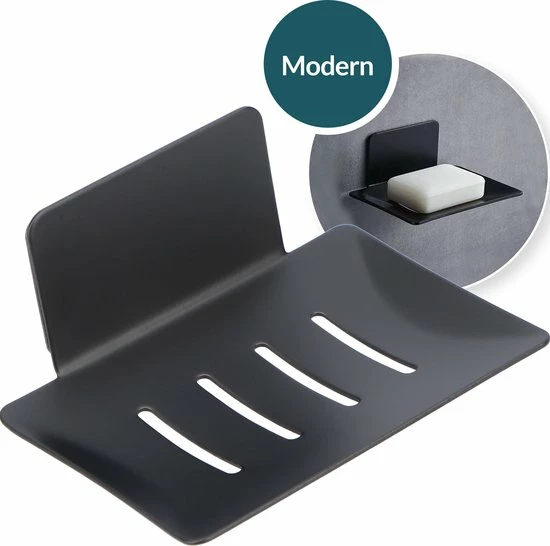 Beste Verkoop ⭐ Moodcare® RVS Zeepbakje Zwart – Zeephouder Hangend Zonder Boren – Zeepschaaltje & Shampoo Bar Houder 💯 3 Beste Verkoop ⭐ Moodcare® RVS Zeepbakje Zwart – Zeephouder Hangend Zonder Boren – Zeepschaaltje & Shampoo Bar Houder 💯