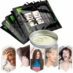 Top 10 👏 Merkloos 10 Stuks DEXE Black Hair Dye,Hair Shampoo White Hair Into Black Instant Hair Dye Natural Black,Nourishing Repair Your Scalp 🛒 -La Roche Shop 550x546 5