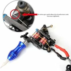 Coupon 😉 Stigma Complete Tattoo Set Met Tatoeage Gun Liner Shader 5x Inkt En 20 Tattoo Naalden, Oefenhuid ⭐ -La Roche Shop 550x548 7