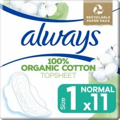 Beste deal ⌛ Always Cotton Protection - Normal - Maandverband Met Vleugels - Voordeelverpakking 10 X 11 Stuks ⭐ -La Roche Shop 550x549 14
