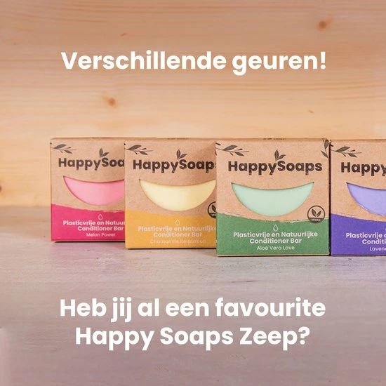 Groothandel ✔️ HappySoaps Conditioner Bar - Aloë Vera Love - Beschadigd, Normaal En Vet Haar - 100% Plasticvrij, Natuurlijk En Vegan - 65gr ⌛ 12 Groothandel ✔️ HappySoaps Conditioner Bar - Aloë Vera Love - Beschadigd, Normaal En Vet Haar - 100% Plasticvrij, Natuurlijk En Vegan - 65gr ⌛ - Afbeelding 10