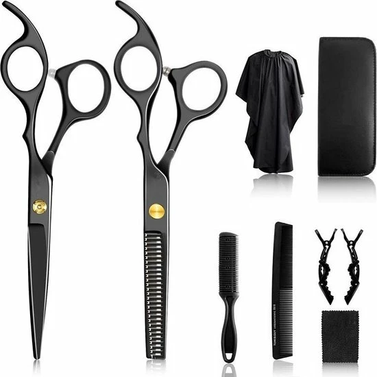 Aanbiedingen 𧨠Cosy @ Home - Professionele 8 In 1 Kappersset - Zwarte Scharen - Kapperset - Scherpe Scharen - Kapper - Kapmantel - Kappersmantel - Kapperschort - Uitdunschaar - Haarschaar - Kapperskam - Kappersschaar - Effileerschaar - Kappersschaar Rechtshandig π₯ 3 Aanbiedingen 𧨠Cosy @ Home - Professionele 8 In 1 Kappersset - Zwarte Scharen - Kapperset - Scherpe Scharen - Kapper - Kapmantel - Kappersmantel - Kapperschort - Uitdunschaar - Haarschaar - Kapperskam - Kappersschaar - Effileerschaar - Kappersschaar Rechtshandig π₯