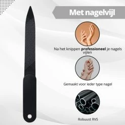Hete verkoop ❤️ AdroitGoods Nagelknipper Set - Nageltang - Nagelschaar - Kalknagels - Teennagel - Pedicure - Incl. Nagelvijl - Zwart ✔️ -La Roche Shop 550x550 165