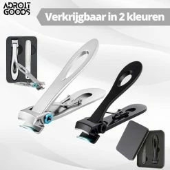 Hete verkoop ❤️ AdroitGoods Nagelknipper Set - Nageltang - Nagelschaar - Kalknagels - Teennagel - Pedicure - Incl. Nagelvijl - Zwart ✔️ -La Roche Shop 550x550 169