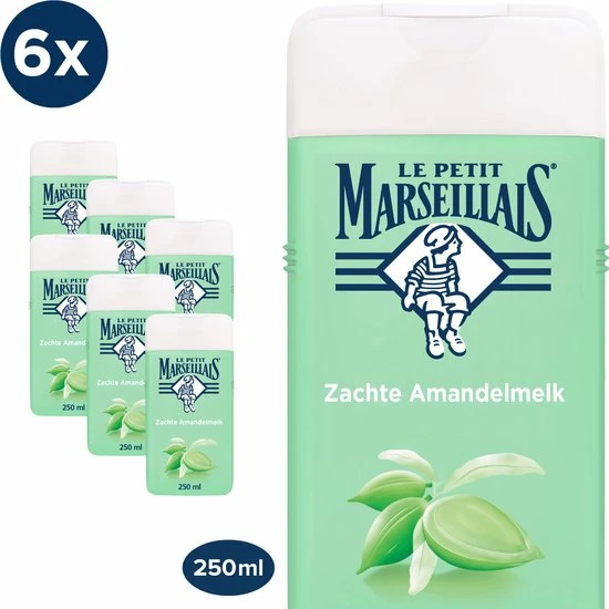 Korting ✨ Le Petit Marseillais Extra Doux Zachte Amandelmelk Douchecrème, Licht Schuimende Douchecrème Met De Geur Van Amandelen, 6 X 250 Ml 🔥 3 Korting ✨ Le Petit Marseillais Extra Doux Zachte Amandelmelk Douchecrème, Licht Schuimende Douchecrème Met De Geur Van Amandelen, 6 X 250 Ml 🔥