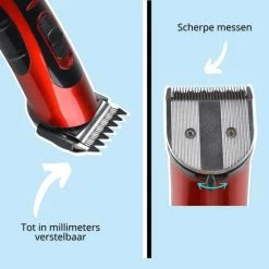 Beste Verkoop 🧨 Merkloos Tondeuse - 5 Opzetkammen - Oplaadstation - Tondeuse Mannen 🧨 -La Roche Shop 550x550 199