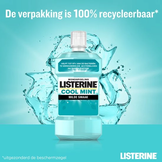 Nieuw 😉 Pack Of 3 - Listerine Cool Mint Milde Smaak Mondspoeling 500 Ml 🧨 9 Nieuw 😉 Pack Of 3 - Listerine Cool Mint Milde Smaak Mondspoeling 500 Ml 🧨 - Afbeelding 7