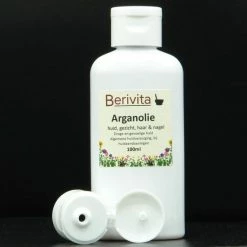Gloednieuw 👏 Berivita Arganolie Puur 100ml - Onbewerkte Argan Olie Voor Gezicht, Huid En Haren - Koudgeperst 🔥