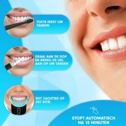 Coupon 🛒 DEN-T® U-shape PRO - Tandenbleekset - 32 LED - Zonder Peroxide - Tandenbleken - Teeth Whitening - Zwart 🎉 -La Roche Shop 550x550 405