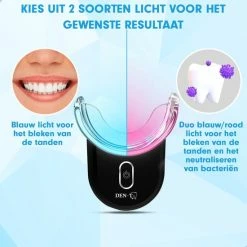 Coupon 🛒 DEN-T® U-shape PRO - Tandenbleekset - 32 LED - Zonder Peroxide - Tandenbleken - Teeth Whitening - Zwart 🎉 -La Roche Shop 550x550 412