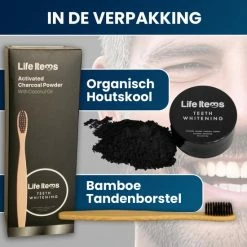 Top 10 👍 Life Items Houtskool Poeder Voor Wittere Tanden - Bamboo Tandenborstel - Tanden Bleken - Tandsteen - Tandplak - Gele Tanden - Teeth Whitener - Wit Gebit - 30 Gram 🔔 -La Roche Shop 550x550 43