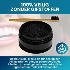 Top 10 👍 Life Items Houtskool Poeder Voor Wittere Tanden - Bamboo Tandenborstel - Tanden Bleken - Tandsteen - Tandplak - Gele Tanden - Teeth Whitener - Wit Gebit - 30 Gram 🔔 -La Roche Shop 550x550 46