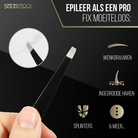 Goedkoop π₯ SolidStock Professionele Pincet Epileer - Tweezer - Zwart π 4 Goedkoop π₯ SolidStock Professionele Pincet Epileer - Tweezer - Zwart π - Afbeelding 2