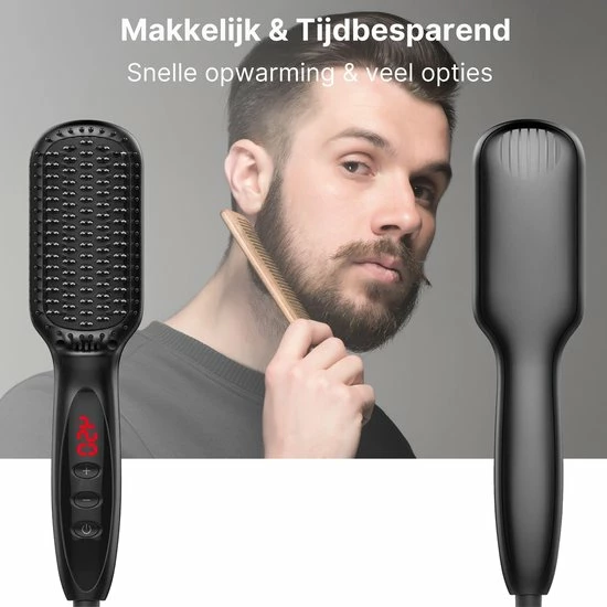 Beste Verkoop ✨ Merkloos Stijltang Kam - Voor Baard & Hoofdhaar - 3-in-1 - Black Edition ✨ 7 Beste Verkoop ✨ Merkloos Stijltang Kam - Voor Baard & Hoofdhaar - 3-in-1 - Black Edition ✨ - Afbeelding 5