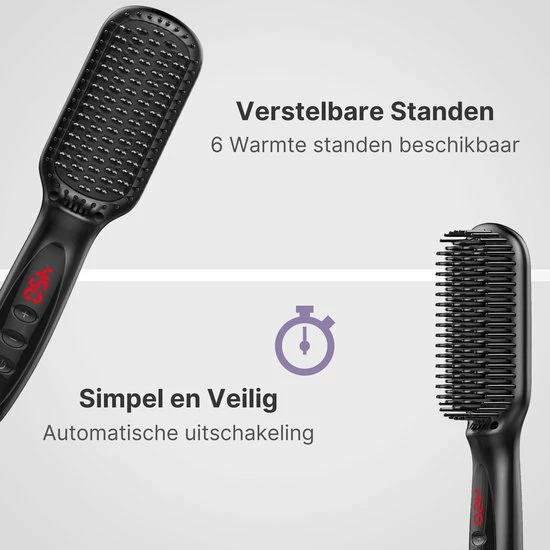 Beste Verkoop ✨ Merkloos Stijltang Kam - Voor Baard & Hoofdhaar - 3-in-1 - Black Edition ✨ 8 Beste Verkoop ✨ Merkloos Stijltang Kam - Voor Baard & Hoofdhaar - 3-in-1 - Black Edition ✨ - Afbeelding 6