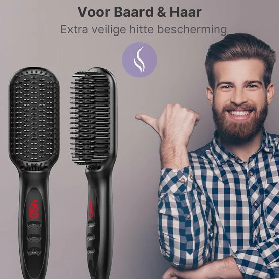 Beste Verkoop ✨ Merkloos Stijltang Kam - Voor Baard & Hoofdhaar - 3-in-1 - Black Edition ✨ 9 Beste Verkoop ✨ Merkloos Stijltang Kam - Voor Baard & Hoofdhaar - 3-in-1 - Black Edition ✨ - Afbeelding 7