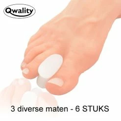 Hete verkoop ⌛ Teenspreider - Set Van 6 - Tenenspreider - 3 PAAR (2x Maat S/M/L) - Hallux Valgus - Siliconen Teen Spreider - Qwality4u 🎉