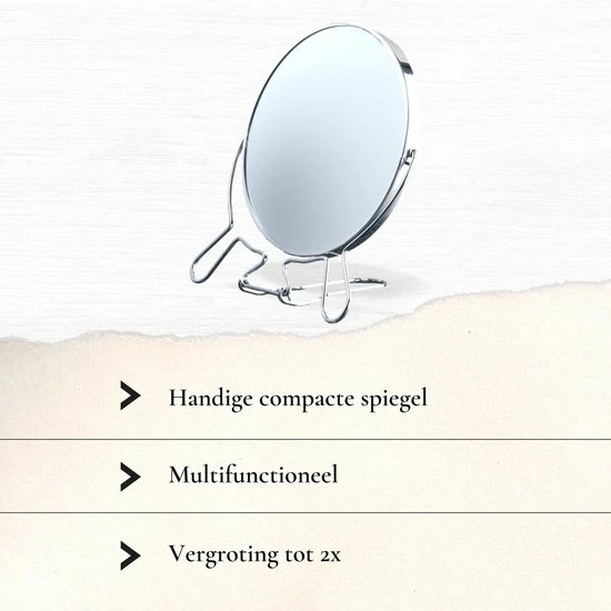 Nieuw π Orange85 Make Up Spiegel - Rond - Met Vergroting - Kantelbaar - Compact - 14 Cm - Scheerspiegel - Staand π 5 Nieuw π Orange85 Make Up Spiegel - Rond - Met Vergroting - Kantelbaar - Compact - 14 Cm - Scheerspiegel - Staand π - Afbeelding 3