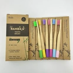 Hete verkoop 🥰 BAMBOO - Bamboe Tandenborstel Kinderen - Set Van 6 Stuks - Biologisch Afbreekbaar - Duurzaam - Plasticvrij - Recyclebaar - BPA-vrij 💯 -La Roche Shop 550x550 758