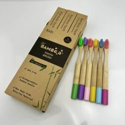 Hete verkoop 🥰 BAMBOO - Bamboe Tandenborstel Kinderen - Set Van 6 Stuks - Biologisch Afbreekbaar - Duurzaam - Plasticvrij - Recyclebaar - BPA-vrij 💯 -La Roche Shop 550x550 763