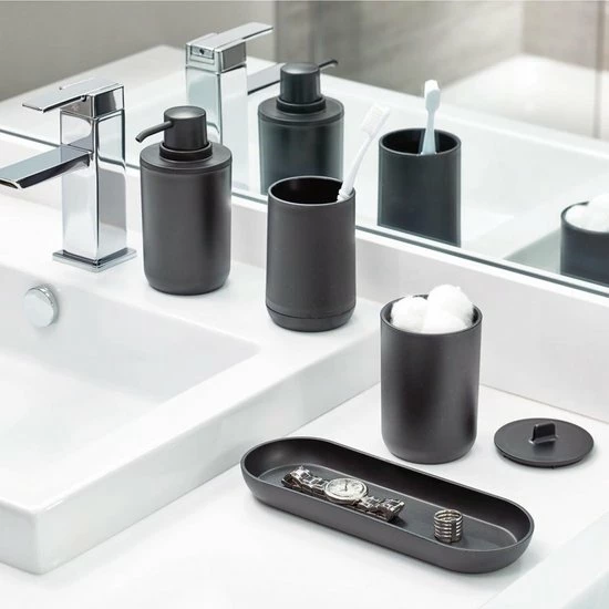 Flash-uitverkoop β IDesign Badkamer Organizer 4-delig Zwart - Zwart 𧨠8 Flash-uitverkoop β IDesign Badkamer Organizer 4-delig Zwart - Zwart 𧨠- Afbeelding 6