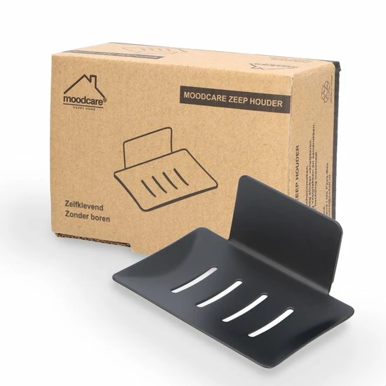 Beste Verkoop ⭐ Moodcare® RVS Zeepbakje Zwart – Zeephouder Hangend Zonder Boren – Zeepschaaltje & Shampoo Bar Houder 💯 9 Beste Verkoop ⭐ Moodcare® RVS Zeepbakje Zwart – Zeephouder Hangend Zonder Boren – Zeepschaaltje & Shampoo Bar Houder 💯 - Afbeelding 7