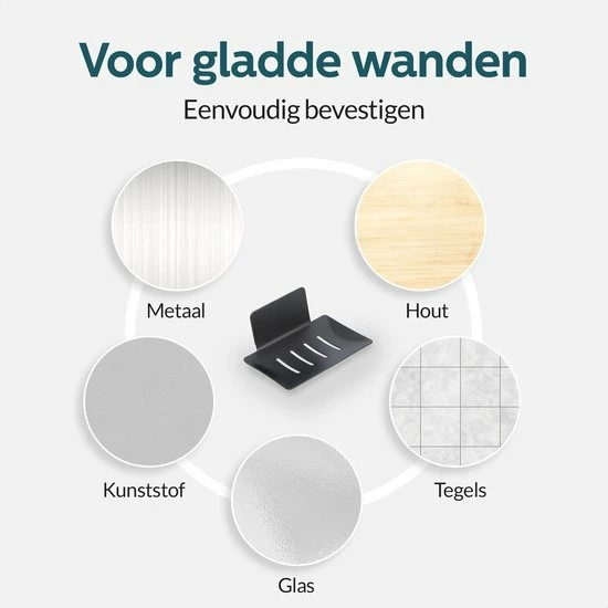 Beste Verkoop ⭐ Moodcare® RVS Zeepbakje Zwart – Zeephouder Hangend Zonder Boren – Zeepschaaltje & Shampoo Bar Houder 💯 10 Beste Verkoop ⭐ Moodcare® RVS Zeepbakje Zwart – Zeephouder Hangend Zonder Boren – Zeepschaaltje & Shampoo Bar Houder 💯 - Afbeelding 8