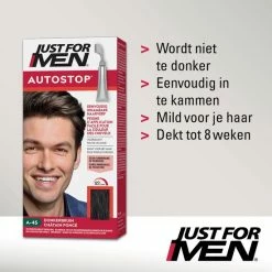 Groothandel ❤️ Just For Men Autostop Haarkleuring A45 Donkerbruin ✔️ 10 Groothandel ❤️ Just For Men Autostop Haarkleuring A45 Donkerbruin ✔️ -La Roche Shop 550x550 804
