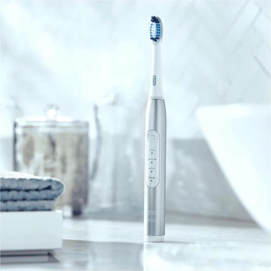 Goedkoopste 𧨠Oral B Oral-B Pulsonic Slim Luxe 4200 - Travel Edition Platinum - Elektrische Tandenborstel π 6 Goedkoopste 𧨠Oral B Oral-B Pulsonic Slim Luxe 4200 - Travel Edition Platinum - Elektrische Tandenborstel π - Afbeelding 4
