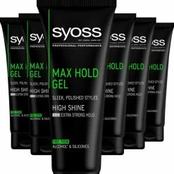 Beste Verkoop 😍 SYOSS Max Hold Gel 6x 250ml - Voordeelverpakking 🎉