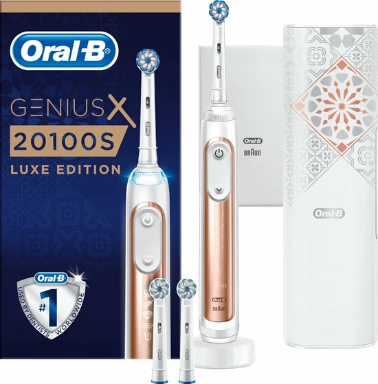 Gloednieuw π Oral B Oral-B Genius X 20100S - Luxe Edition Roségoud - Elektrische Tandenborstel β€οΈ 18 Gloednieuw π Oral B Oral-B Genius X 20100S - Luxe Edition Roségoud - Elektrische Tandenborstel β€οΈ - Afbeelding 16