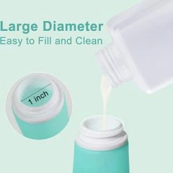 Aanbiedingen ✨ BOTC Reisflesjes - 80ml - Siliconen Reisflacons - 4 Stuks - Reisaccessoires 🧨 -La Roche Shop 550x566 1