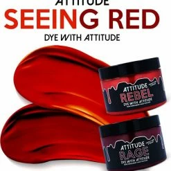 Goedkoopste ✔️ Attitude Hairdye Attitude Hair Dye Semi Permanente Haarverf SEEING RED Duo Combi Set 2 Potjes Haarverf Rood ⭐ -La Roche Shop 550x580 2