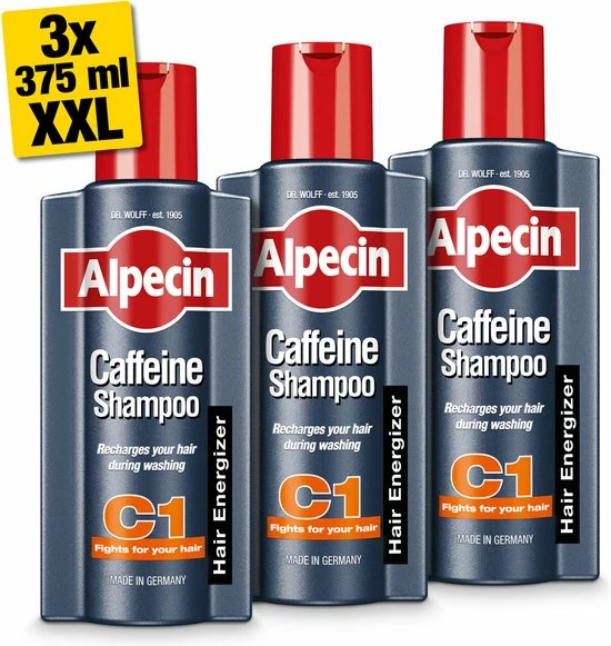 Korting π Alpecin Cafeïne Shampoo C1 3x 375ml | Voorkomt En Vermindert Haaruitval | Natuurlijke Haargroei Shampoo Voor Mannen π₯° 3 Korting π Alpecin Cafeïne Shampoo C1 3x 375ml | Voorkomt En Vermindert Haaruitval | Natuurlijke Haargroei Shampoo Voor Mannen π₯°
