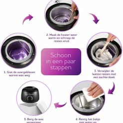 Aanbiedingen 😉 QY Waxen Of Harsen Met De Wax Verwarmer - Zijdezachte Huid – Benen En Armen – Pro-Wax 100 – Zwart 🔔 -La Roche Shop 550x588 1