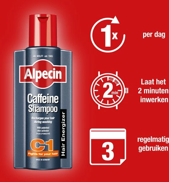Korting π Alpecin Cafeïne Shampoo C1 3x 375ml | Voorkomt En Vermindert Haaruitval | Natuurlijke Haargroei Shampoo Voor Mannen π₯° 8 Korting π Alpecin Cafeïne Shampoo C1 3x 375ml | Voorkomt En Vermindert Haaruitval | Natuurlijke Haargroei Shampoo Voor Mannen π₯° - Afbeelding 6