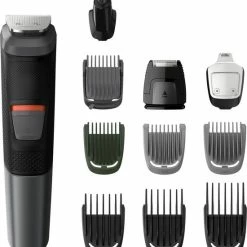 Promo 🎁 Philips MULTIGROOM Series 5000 MG5730/18 Tondeuse à Cheveux Noir, Gris 🛒