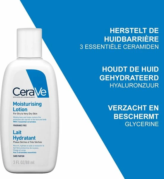 Hete verkoop ⌛ Cerave - Moisturizing Lotion - Bodylotion - Droge Tot Zeer Droge Huid - 88 Ml ⭐ 5 Hete verkoop ⌛ Cerave - Moisturizing Lotion - Bodylotion - Droge Tot Zeer Droge Huid - 88 Ml ⭐ - Afbeelding 3