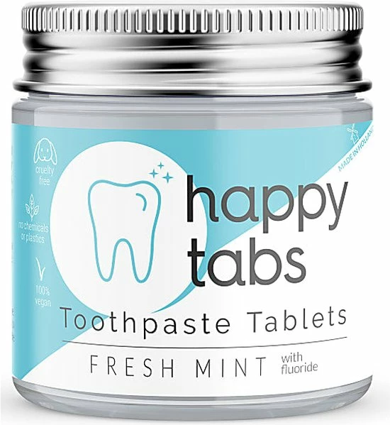Nieuw β¨ Tandpasta Tabletten Met Fluoride - Fresh Mint - Happy Tabs - 80 Tabletten + Glazen Potje - Plastic Vrij Zero Waste Natuurlijk Eco Vriendelijk π€© 7 Nieuw β¨ Tandpasta Tabletten Met Fluoride - Fresh Mint - Happy Tabs - 80 Tabletten + Glazen Potje - Plastic Vrij Zero Waste Natuurlijk Eco Vriendelijk π€© - Afbeelding 5