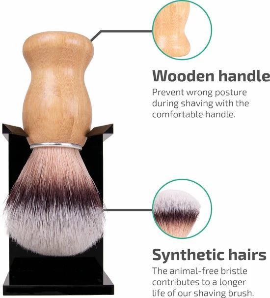 Flash-uitverkoop π Biowust Scheerkwast Natural Wood - 100% Vegan - Zero Waste β 9 Flash-uitverkoop π Biowust Scheerkwast Natural Wood - 100% Vegan - Zero Waste β - Afbeelding 7
