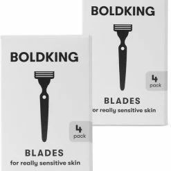 Promo ❤️ Boldking The Refill Blades Duo Pack 8x - Scheermesjes Voor Extra Gevoelige Huid 🧨