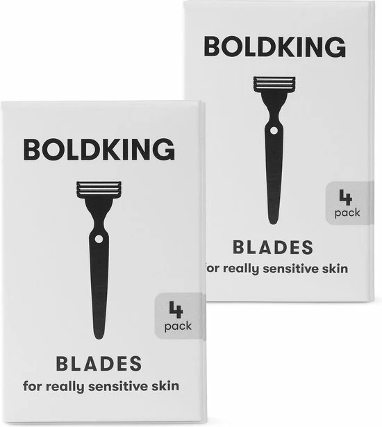 Promo ❤️ Boldking The Refill Blades Duo Pack 8x - Scheermesjes Voor Extra Gevoelige Huid 🧨 3 Promo ❤️ Boldking The Refill Blades Duo Pack 8x - Scheermesjes Voor Extra Gevoelige Huid 🧨