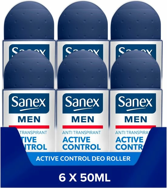 Uitgang π Sanex Men Active Control Deodorant Anti-Transpirant Roller 6 X 50ml - Voordeelverpakking β 3 Uitgang π Sanex Men Active Control Deodorant Anti-Transpirant Roller 6 X 50ml - Voordeelverpakking β