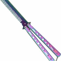 Flash-uitverkoop 👍 Woofer Woohfer Vlindermes Trainer - Balisong - Vlinderkam - Balisong Trainer - Vlinder Trainer 🧨