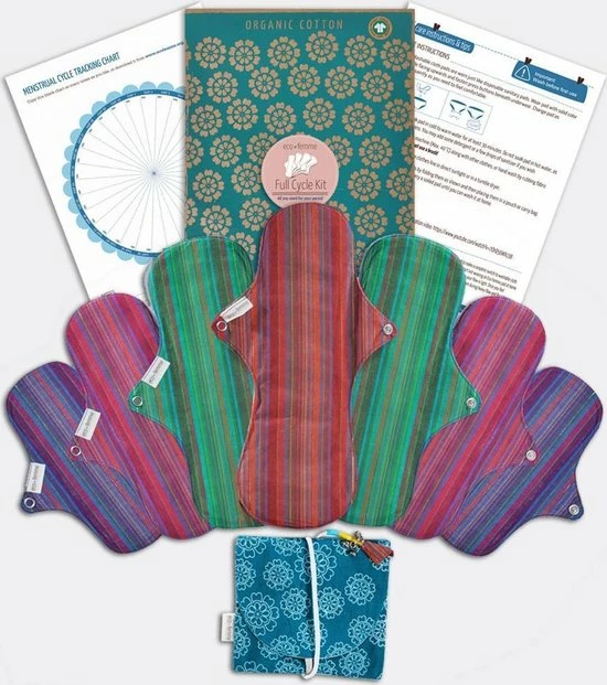 Goedkoop π Eco Femme Full Cycle Kit (wasbaar Maandverband Startset Voor Je Menstruatie) - Donker π 6 Goedkoop π Eco Femme Full Cycle Kit (wasbaar Maandverband Startset Voor Je Menstruatie) - Donker π - Afbeelding 4